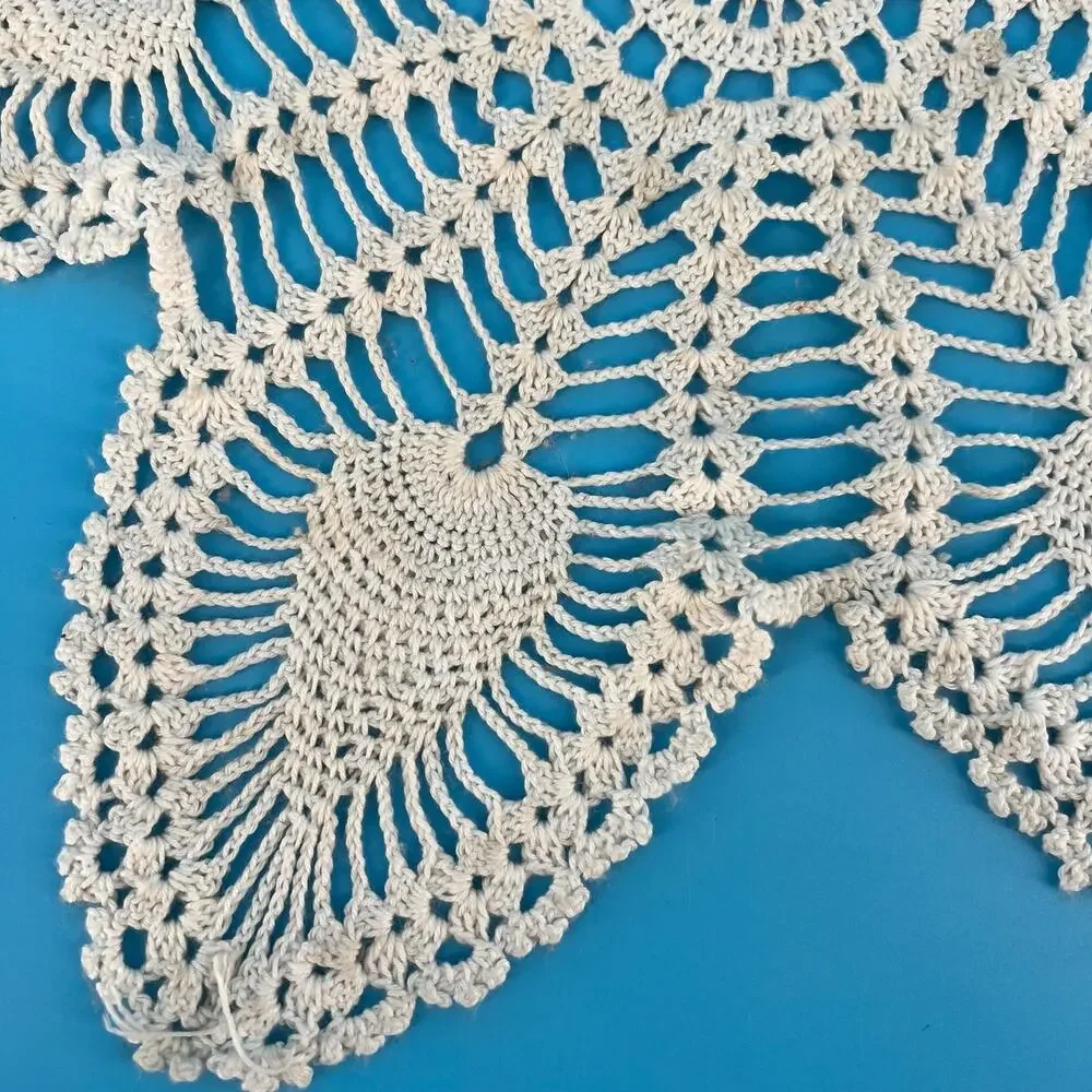 70s Crochet Doily Cottage 1970s Vintage